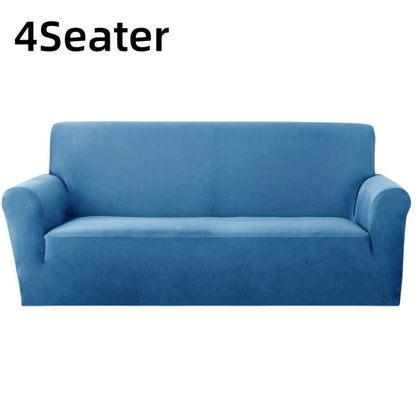 Sofa Cover Elastic Anti-Slip Stretch Slipcover for 1, 2, 3 or 4-Seater Sofas in Seven Solid Colors