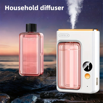 Desktop or Wall-Mount Essential Oil Diffuser with Transparent Chamber and One- or Three-Bottle Bundles