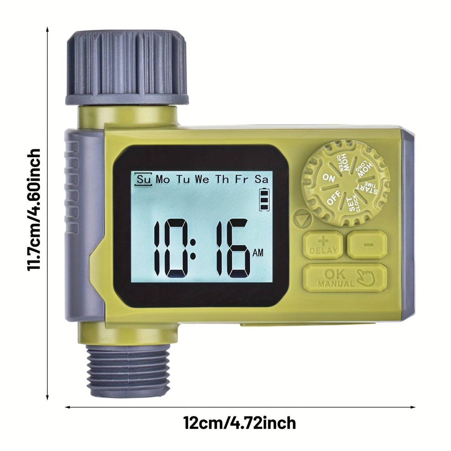 Garden Irrigation Timer Automatic Watering Controller for Lawn Farm Drip System