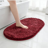 Dark Red-Snowflake Oval