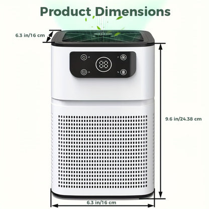 Air Purifier with HEPA Filter, Aroma Function, Quiet Sleep Mode and Compact White Room Design