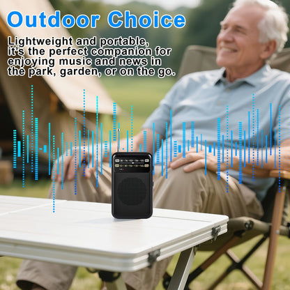 Pocket AM/FM Radio with 2-AA Battery Power, Headphone Jack and Single or Two-Piece Color Options