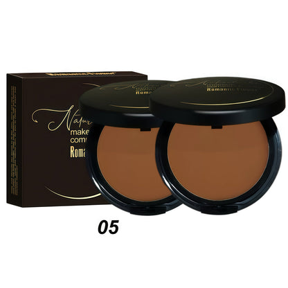 Matte Setting Powder Palette Waterproof Sweat-Proof Buildable Coverage with Squalane Formula — Brightening Contouring Face Powder for All Skin Tones Long Lasting