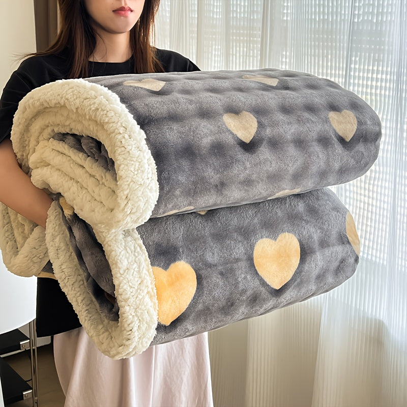 400-450 GSM Flannel Blanket with Plush-Look Lining, 16 Pattern Choices and Four Size Labels