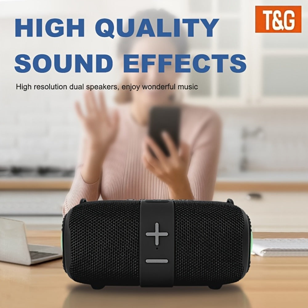Bluetooth Speaker T&G TG667 Compact Shoulder-Strap Model with Bluetooth, USB, TF, FM and Type-C Charging