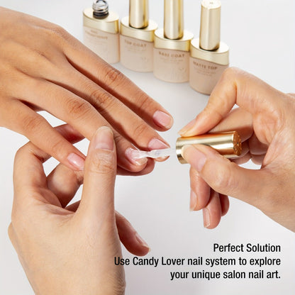 Gel Nail Base & Top Coat Set 4pcs – Glossy Top Coat, Matte Top Coat, Base Coat & Nail Strengthener, UV LED Soak-Off Gel Nail Kit for Long-Lasting Chip-Free Salon Manicure at Home