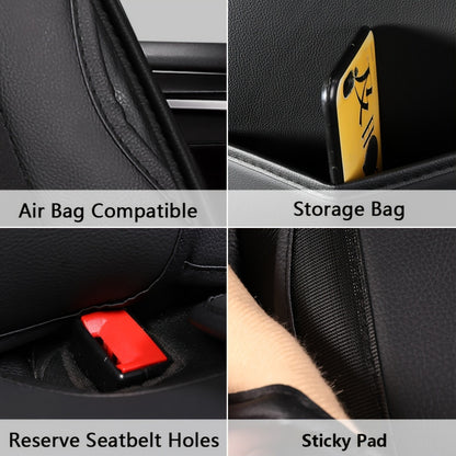 Car Seat Covers 5-Seat Faux Leather Set with Foam Padding and Optional Matching Pillow Pieces