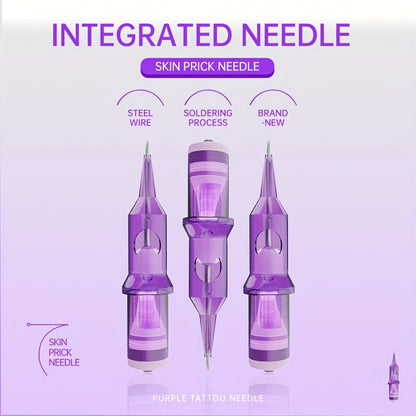 Disposable Tattoo Needles Mixed Size Sterilized RL RS M1 0.35mm – Safety Tattoo Needle Set for Tattoo Artists and Beginners, Body Art Supplies 30 40 100 Piece Bulk Pack