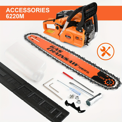 Mixed Gas Chainsaw Options with 12-Inch Compact Color Models and 20-Inch BlackRed Configuration