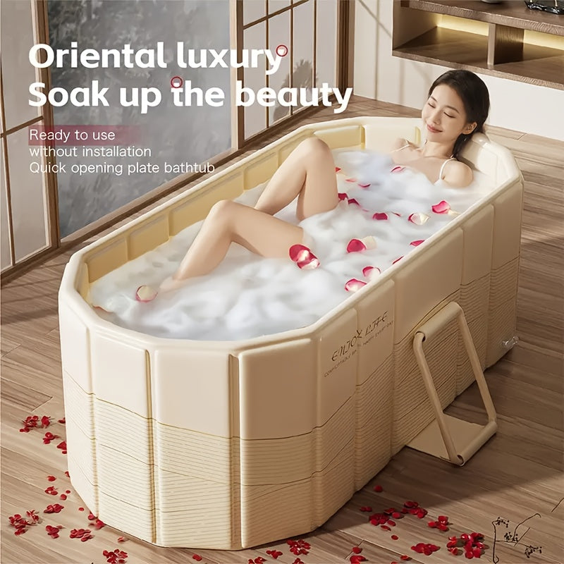 Portable Hot Tub Foldable | Soaking Bath Home Gym Outdoor Relaxation