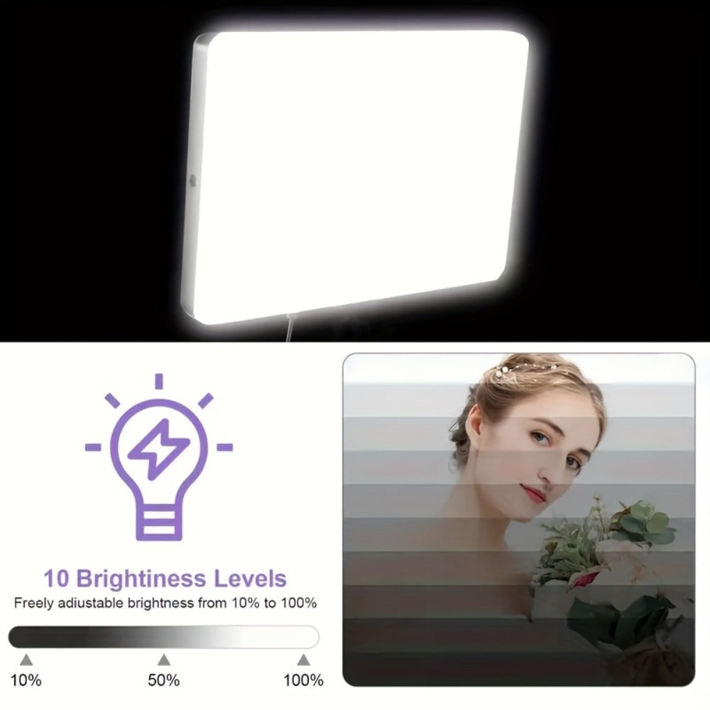 LED Ring Light 10 Inch with Stand Dimmable Fill Light for Vlogging Photography Makeup Selfie Live Streaming Video Conferencing Photo Studio Speedlight