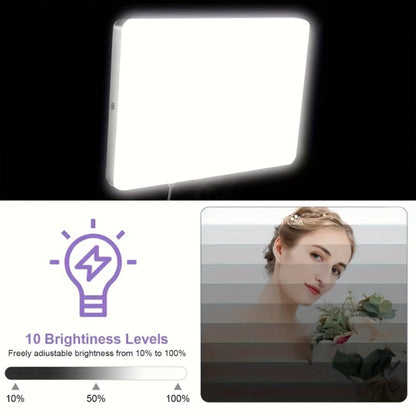 LED Ring Light 10 Inch with Stand Dimmable Fill Light for Vlogging Photography Makeup Selfie Live Streaming Video Conferencing Photo Studio Speedlight