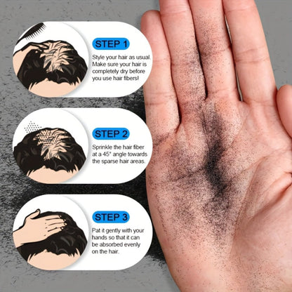 27.5-Gram Hair Fiber Powder in Seven Shades from Black and Brown to Blonde, Auburn and Gray