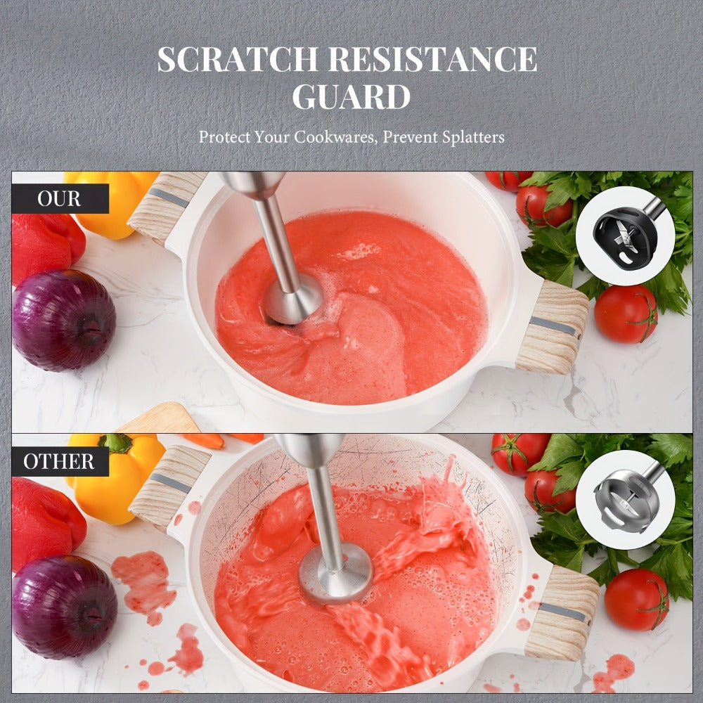 Display-Control Immersion Blender Set with 20 Speeds, Turbo Mode and Six- or Seven-Piece Options