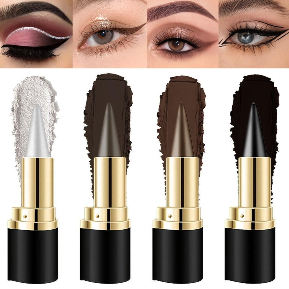 Waterproof Eyeliner Pencil 2-Pack for Women - Smudge-Proof Sweat-Resistant Black Liner, for Makeup, Travel and Everyday Vanity Use
