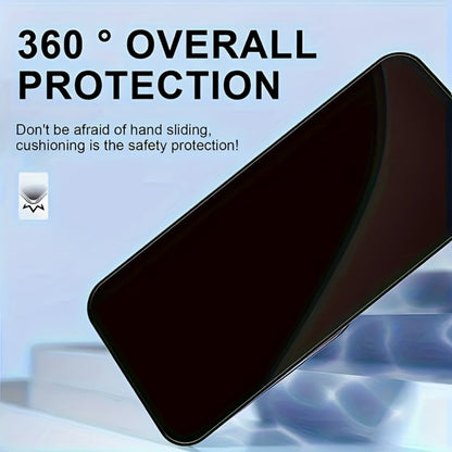 Anti-Spy Tempered Glass Screen Protector for iPhone – 9H Full Coverage Privacy Film, HD Blackout, Fingerprint Resistant, Face ID Compatible, iPhone X XS XR 11 12 13 14 15 16 17 Pro Max Plus Air