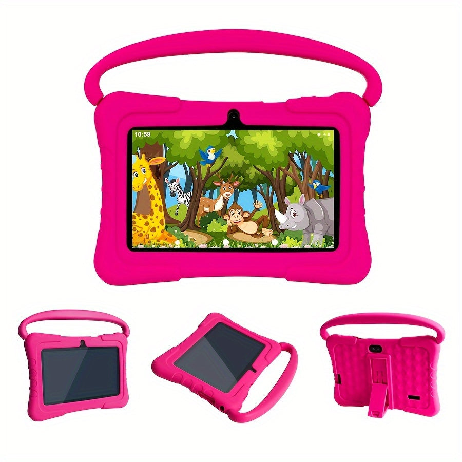 Kids Tablet 7 Inch Android 14 with Parental Control – Eye Protection Screen, GMS Certified, 2GB RAM, 32GB ROM, Silicone Case, Educational Apps, 2.4G WiFi, Perfect Birthday & Holiday Gift for Children