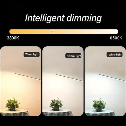 45.6-Inch Gooseneck LED Floor Lamp with Three Color Labels, Ten Brightness Levels and Inline Control