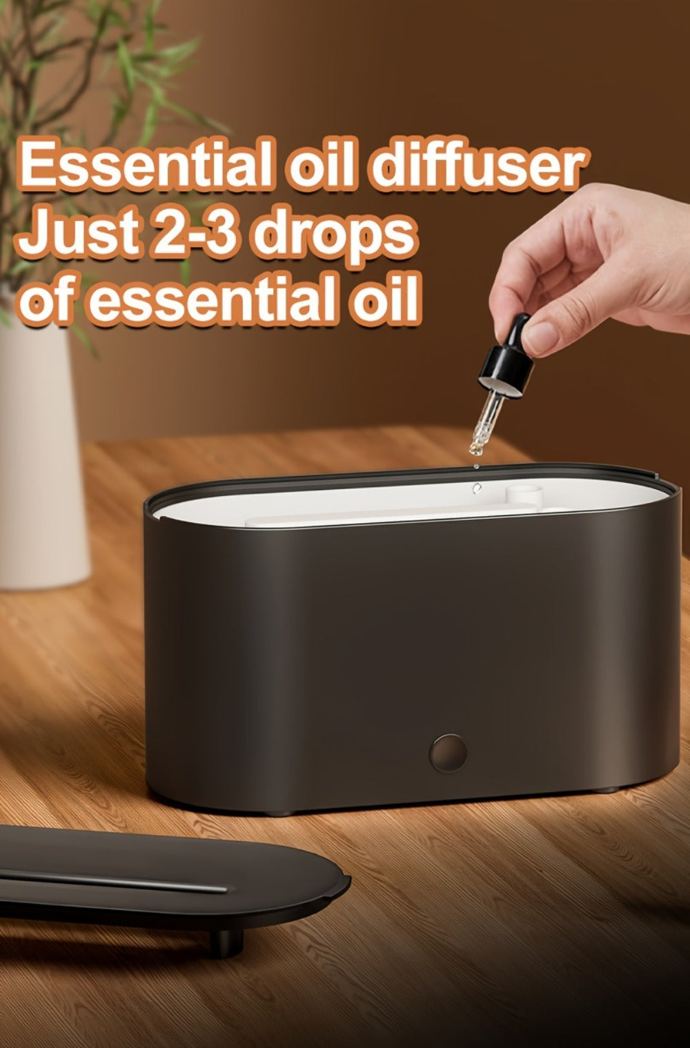 Humidifier Mini Flame-Effect USB Diffuser with Three Mist Levels and One, Two or Three-Piece Sets
