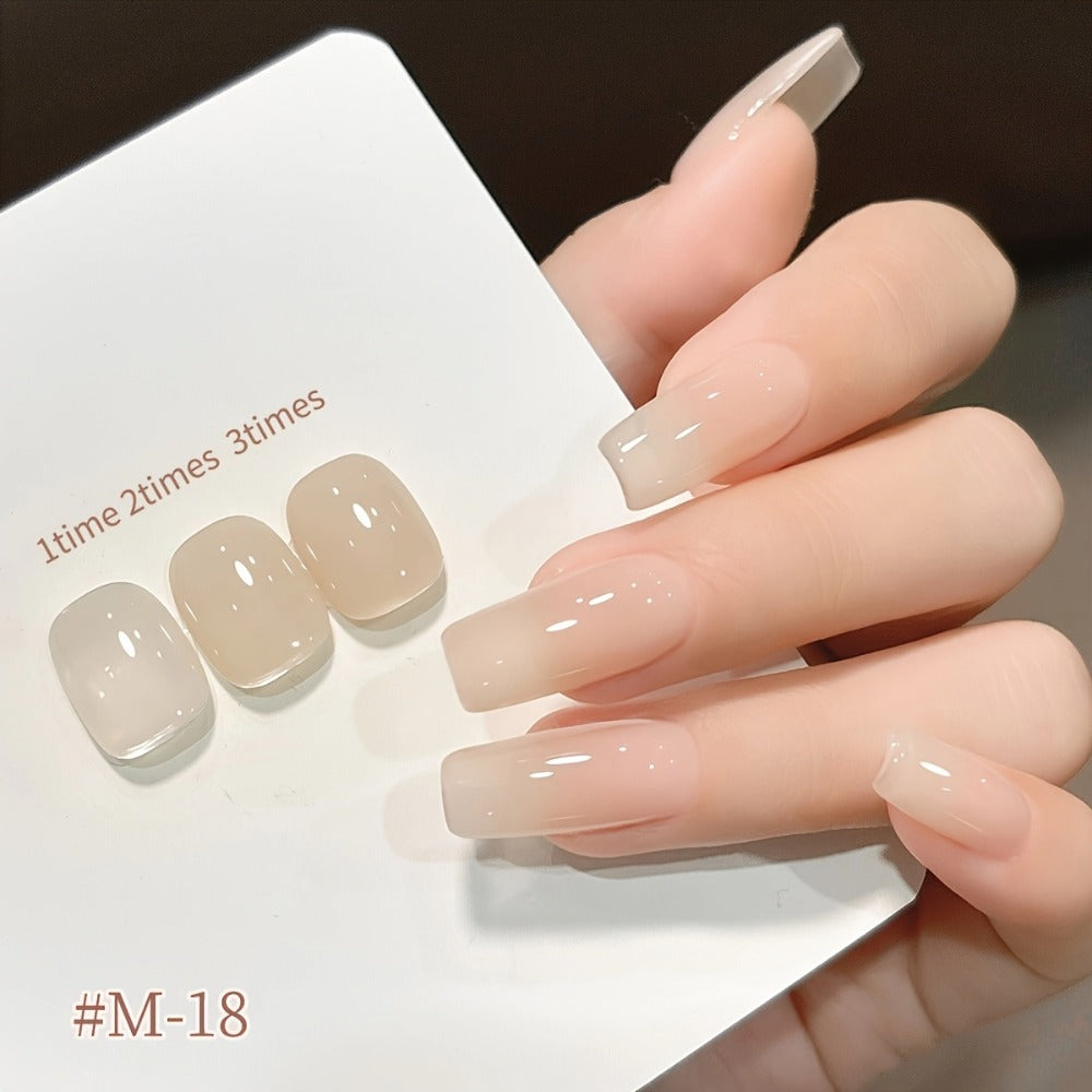 Gel Nail Polish 6-Piece 15ml Jelly Set with Glass Finish in Shades M14, M16, M17, M18, M19 and M20