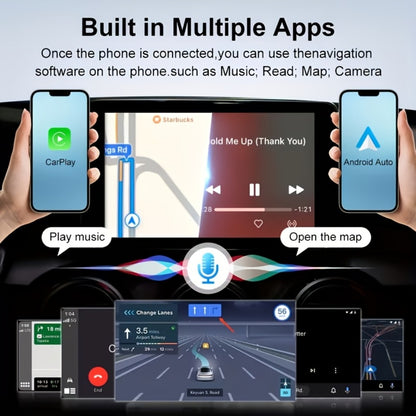 Plug & Play Wireless CarPlay & Android Auto Converter – Mirror Projection, 5GHz WiFi Auto-Connect, Aluminum Alloy, Fits 98% OEM Wired CarPlay Models, iPhone & Android (No Battery)