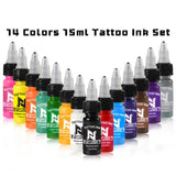 14-color tattoo ink gift box