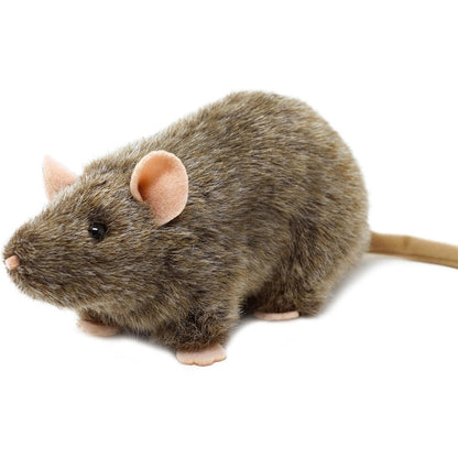 Rat Stuffed Animal Plush 7 Inch Reuben The Rat Realistic Norway Rat Soft Toy with Story Card CPSIA Safe Viahart Birthday Gift for Kids Animal Lovers Science Fans