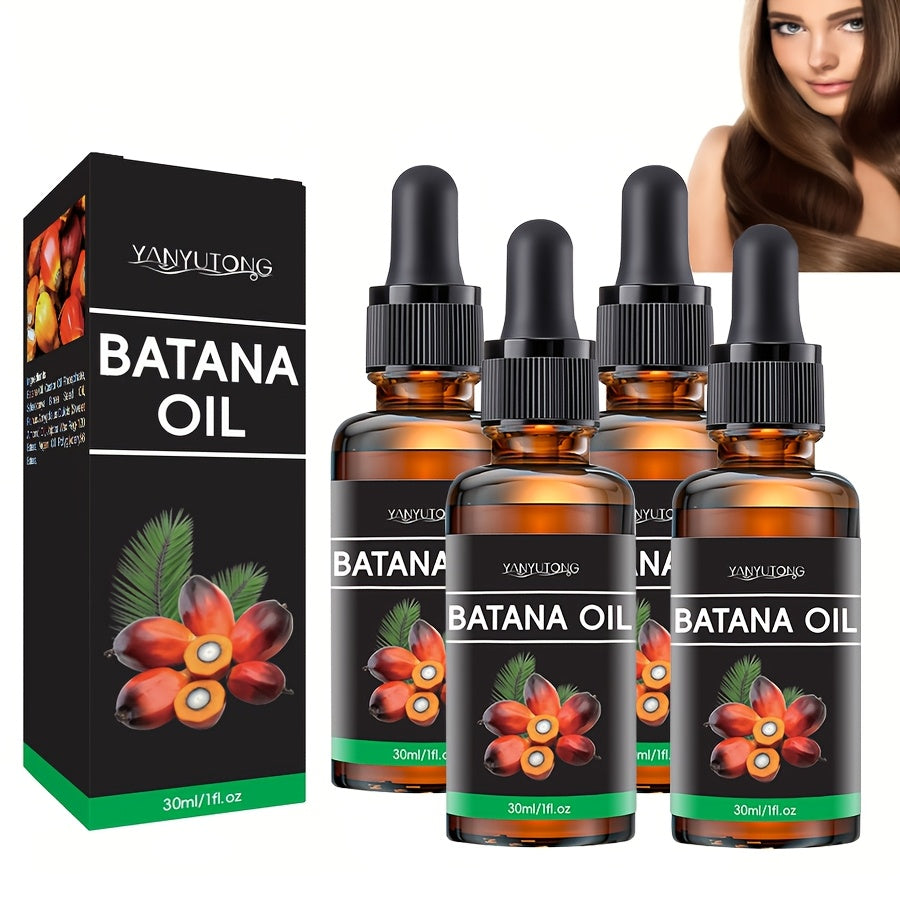 Batana Oil Hair Treatment Leave-In Essence 30ml - Plant Extract Deep Moisturizing Scalp Care, Lasting Fragrance, Frizz Control, All Hair
