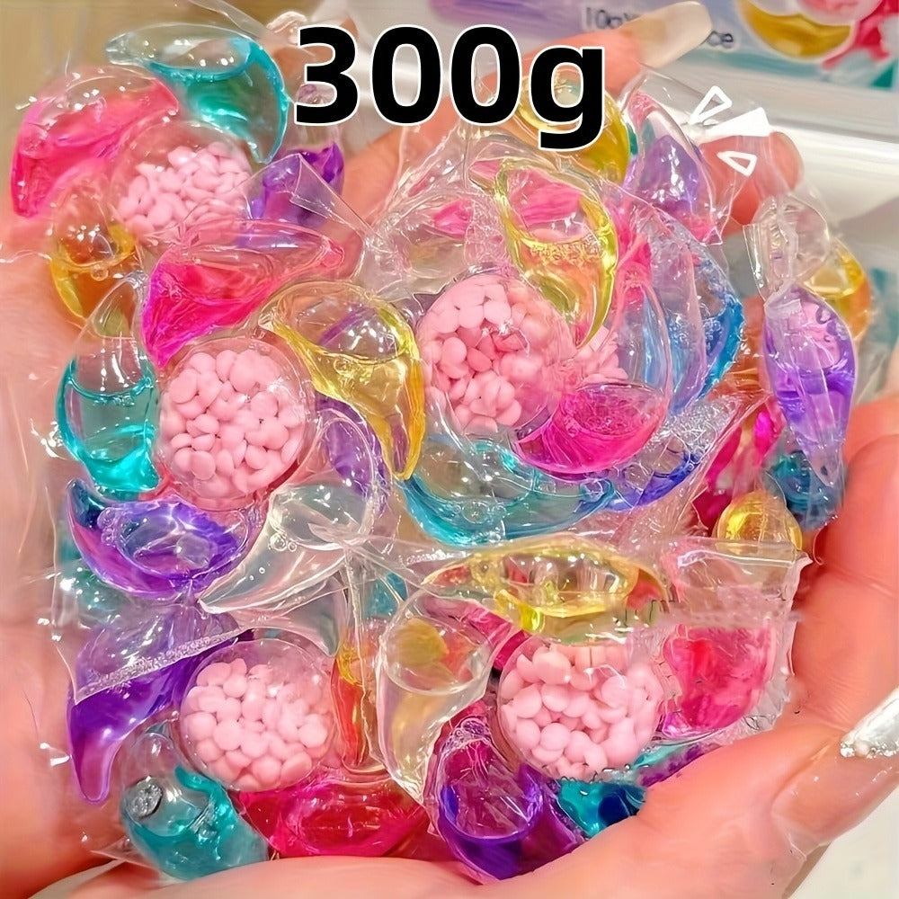 Multicolor Laundry Detergent Gel Pods with Individual Pod Design in 200g, 300g or 600g Packages