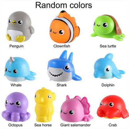 Light-Up Ocean Animal Bath Toy Sets with Random 6, 8 or 10-Piece Checkout Assortments Pictured