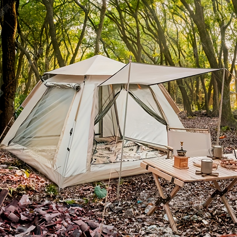 Family Camping Tent 4-6 Person Automatic Ventilated Sunshade Foldable