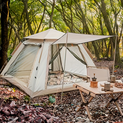 Family Camping Tent 4-6 Person Automatic Ventilated Sunshade Foldable
