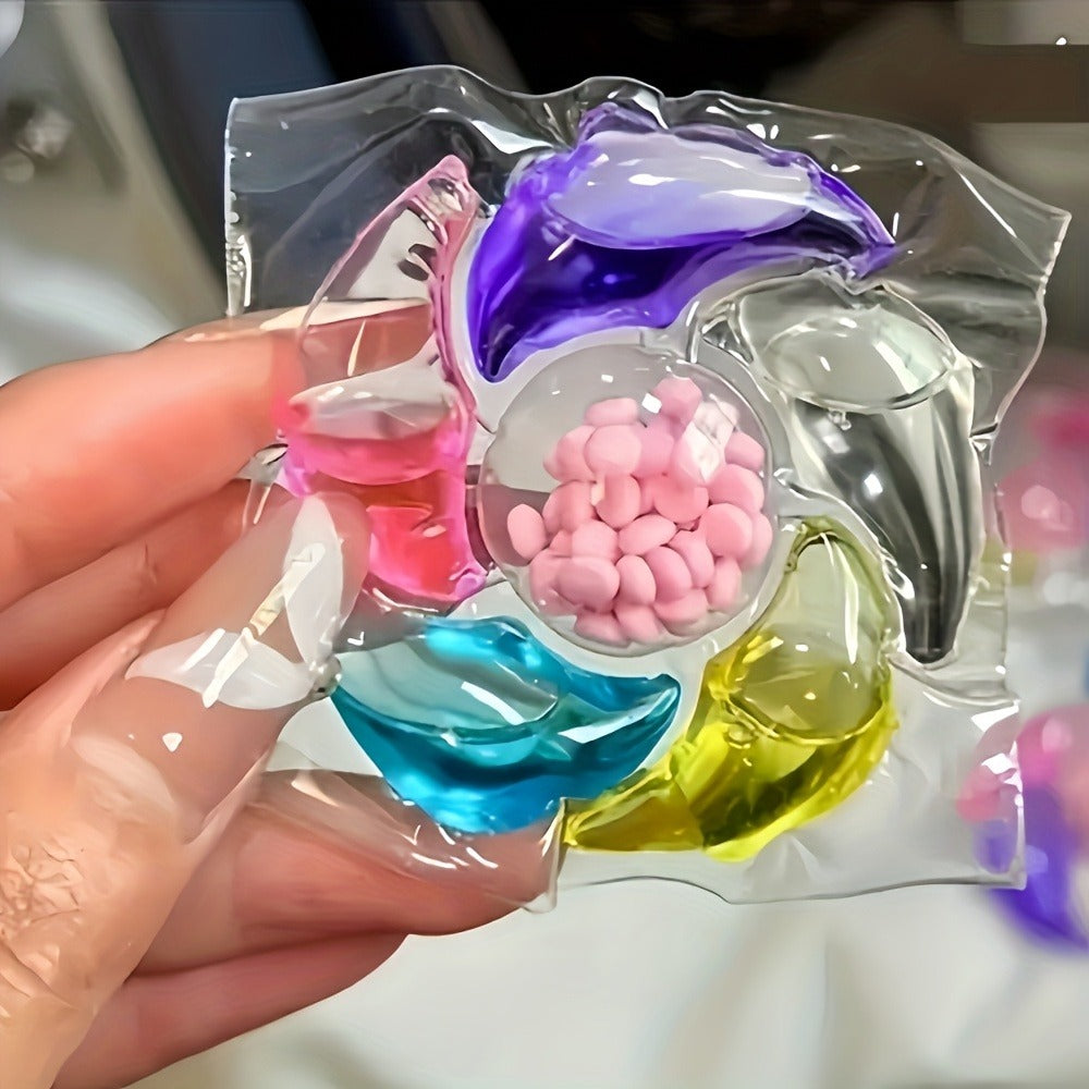 Multicolor Laundry Detergent Gel Pods with Individual Pod Design in 200g, 300g or 600g Packages