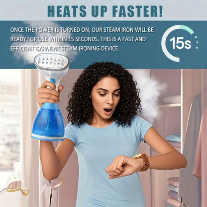 1500W Handheld Garment Steamer with 280ml Tank, 30-Second Heat-Up and One- or Three-Accessory Bundles