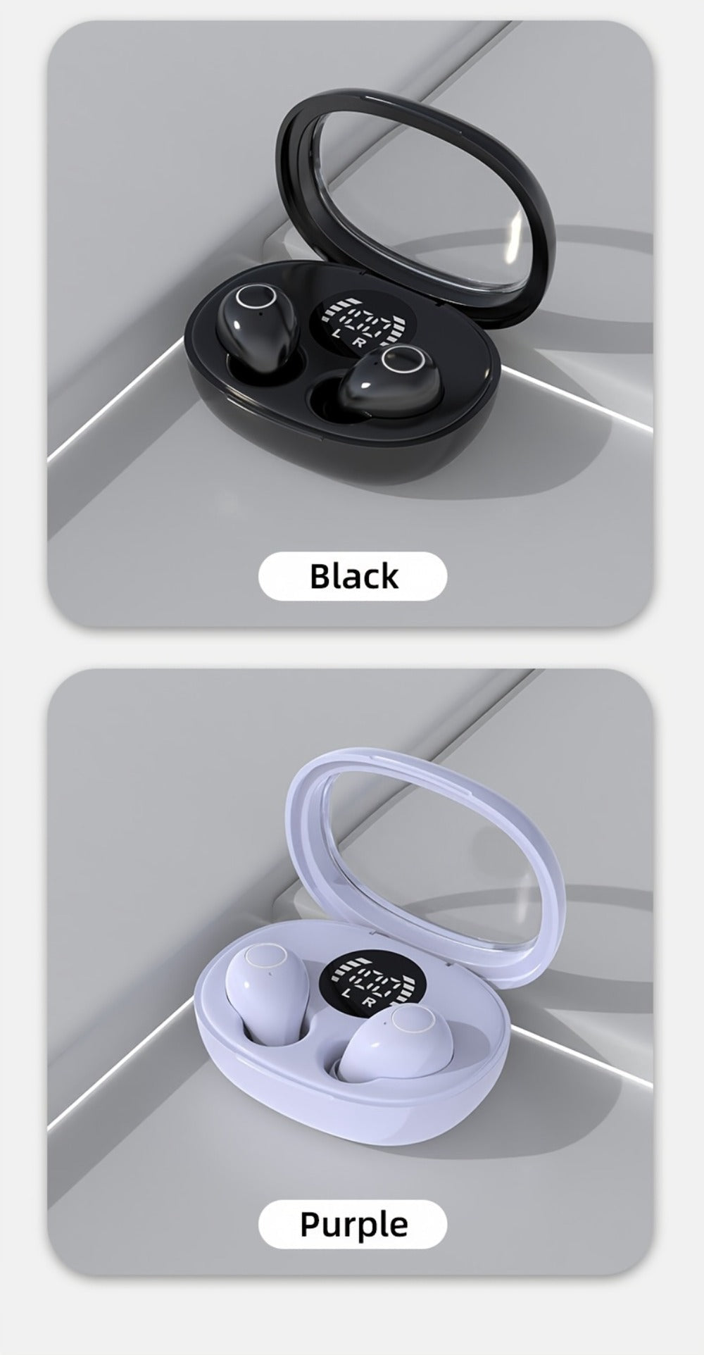Invisible Sleep Earbuds Bluetooth 5.4 Mini Ultra Compact True Wireless – Noise Cancelling Hi-Fi All Day Wear Touch Control USB-C for Running Sleeping Compatible with All Phones