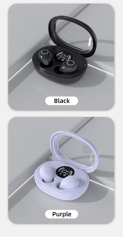 Invisible Sleep Earbuds Bluetooth 5.4 Mini Ultra Compact True Wireless – Noise Cancelling Hi-Fi All Day Wear Touch Control USB-C for Running Sleeping Compatible with All Phones