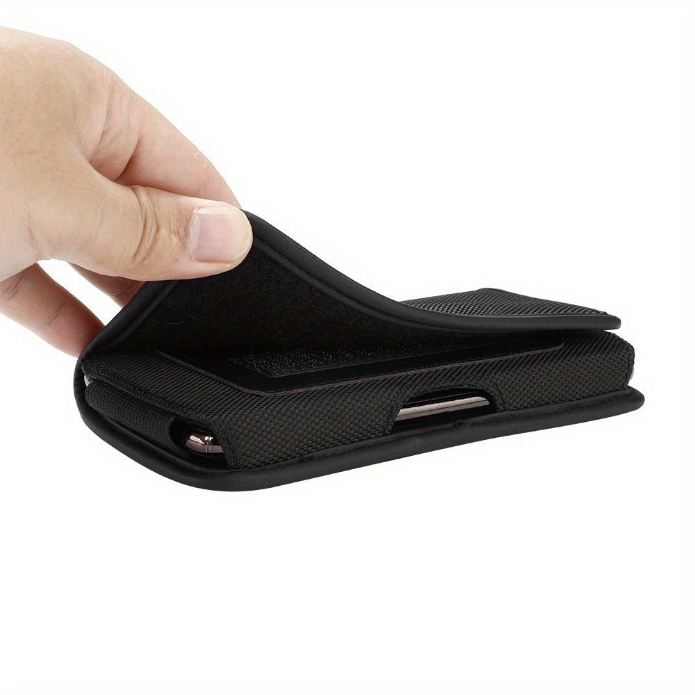 Nylon Phone Belt Clip Holster Pouch with Card Slot & Carabiner Hook - Horizontal Universal Cell for an Everyday Personal Care Routine