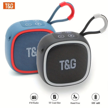 T&G TG659 Mini Bluetooth Speaker IPX4 Waterproof 3W Loud Sound Type-C Rechargeable Wireless Speaker for Pool Party Beach Camping Travel Compatible with Smartphones Tablets TV