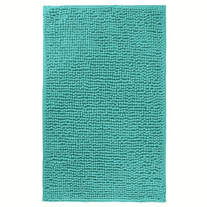Chenille Bath Rug Extra Thick Soft Absorbent Non-Slip Bathroom Mat Machine Washable, Multiple Sizes & Colors