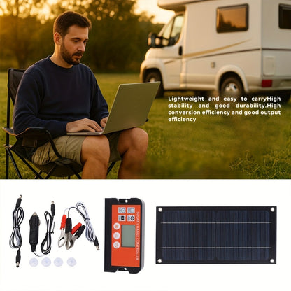 600W Solar Panel Kit with Battery Charge Controller - 36V Off-Grid Power for Car, Caravan, RV & Outdoor Use