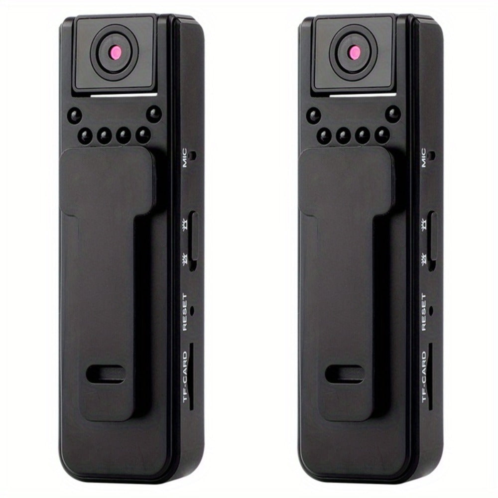 HD Night Vision Body Camera Portable Clip-On Wearable Sports Action Cam with Wide Angle Lens for Outdoor Security Hiking Cycling Law Enforcement