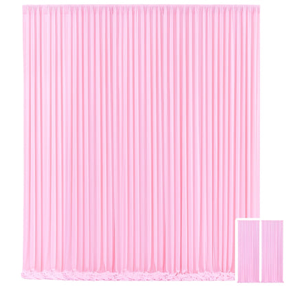 Two-Panel Photography Backdrop Curtain Set in 16 Colors with 59 x 85-Inch Panels and Pole Pockets