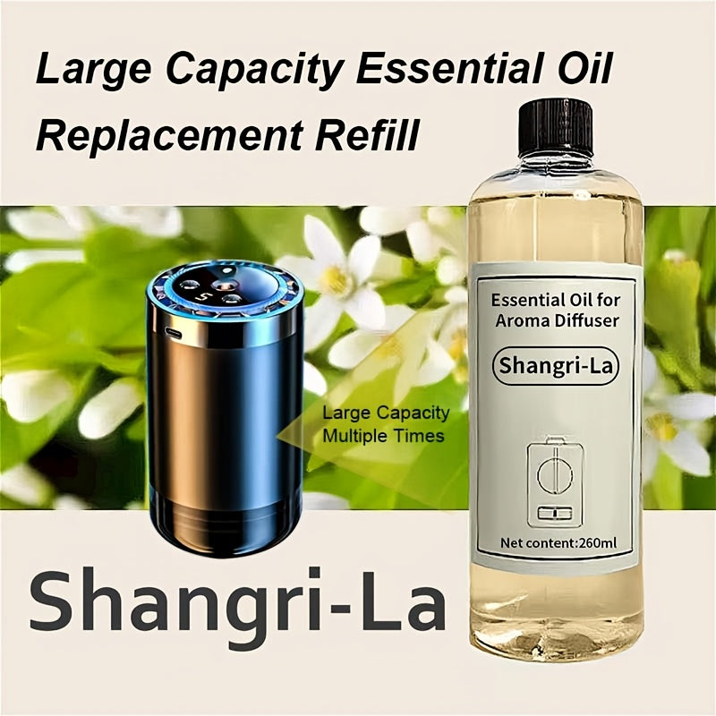 Car Diffuser Machine with 8.79oz Large Essential Oil Refill – Adjustable Scent Strength & Odor Eliminator | Ocean Perfume & Cologne Bundle Options | Long-Lasting Car Freshness | Auto Aromatherapy Gift