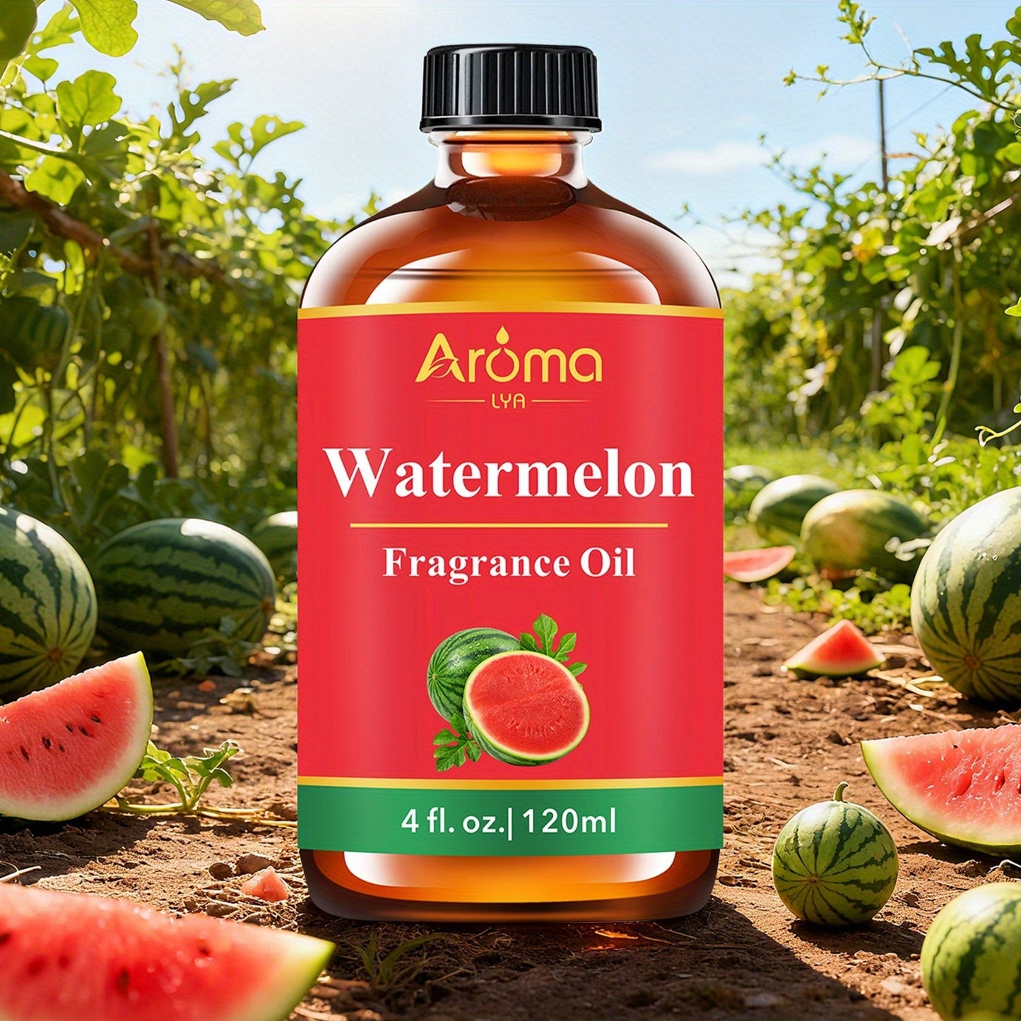 120ml Fruit Fragrance Oil for Diffuser, Candle and Soap Projects in Seven Strawberry-to-Cherry Scent Labels