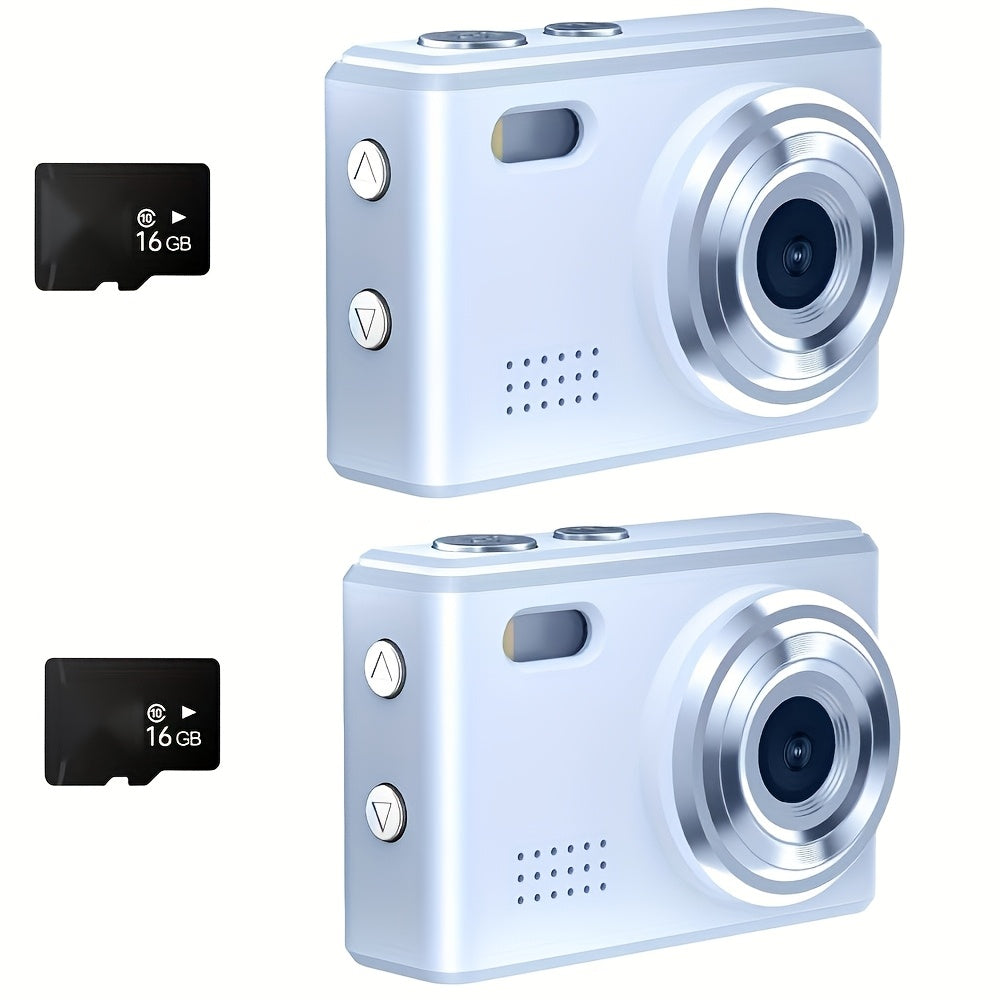 Keychain Mini Digital Camera 16X Zoom Autofocus & Shock-Proof, 2.8-Inch Screen Point-and-Shoot Cam for Travel & Vlog