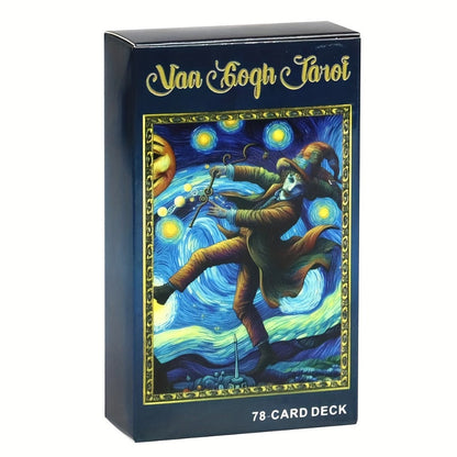 Van Gogh Art-Inspired 78-Card Tarot Deck with Major and Minor Arcana for Adult Reading and Display