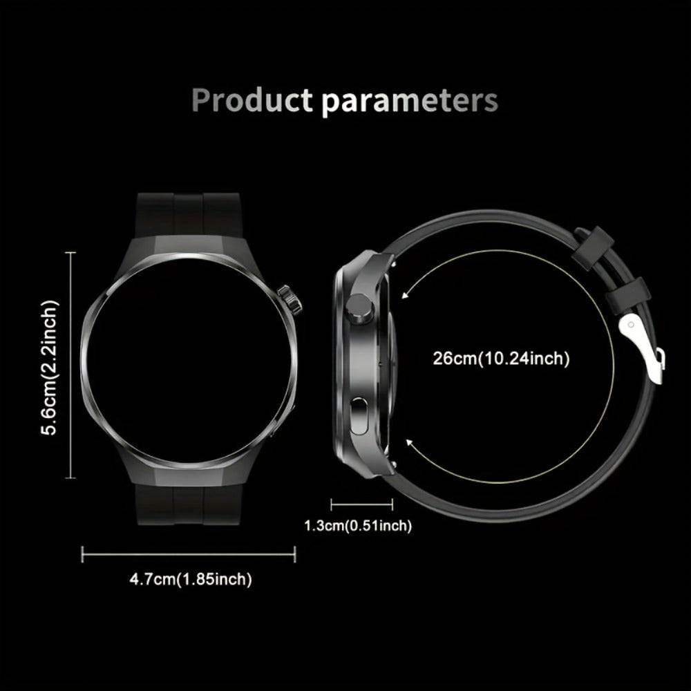 Smart Watch Hexagonal-Bezel 1.83-Inch Display with Wireless Calling, Custom Faces and Four Styles