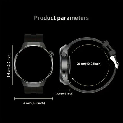 Smart Watch Hexagonal-Bezel 1.83-Inch Display with Wireless Calling, Custom Faces and Four Styles