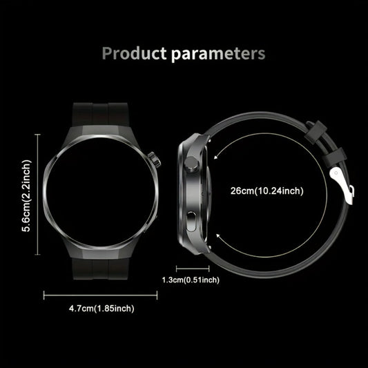 Smart Watch Hexagonal-Bezel 1.83-Inch Display with Wireless Calling, Custom Faces and Four Styles