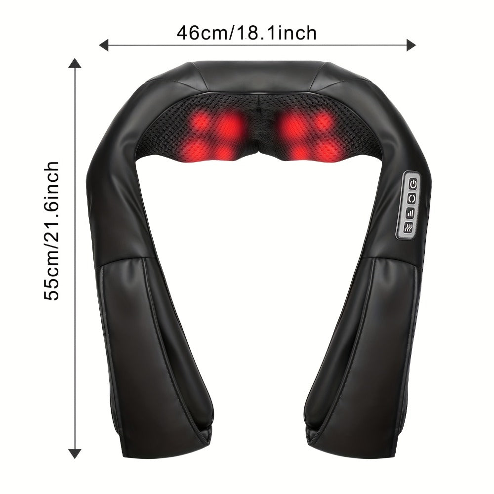 Acupressure Massager – Electric Acupoint Deep Kneading Neck & Shoulder Massager for Back, Waist, Legs, Feet & Muscles, Portable Full Body Relief Device, Ideal Gift for Parents, Seniors, Men & Women